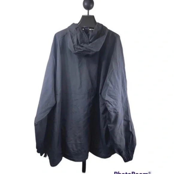NWT Vantage Apparel Hooded Windbreaker Packable Pullover Jacket Men's Size Large - Picture 4 of 4